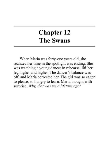 25 Who Was Maria Tallchief 13 Chapter 12 The Swans -- 绘本听读宝在线台词全文