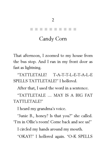 24 Junie B. First Grader - Boo and I Mean It! 2. Candy Corn -- 绘本听读宝在线台词全文