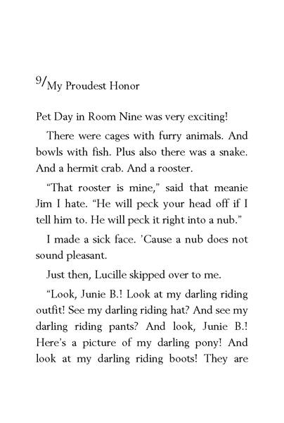 12 Junie B. Jones Smells Something Fishy 9. My Proudest Honor -- 绘本听读宝在线台词全文