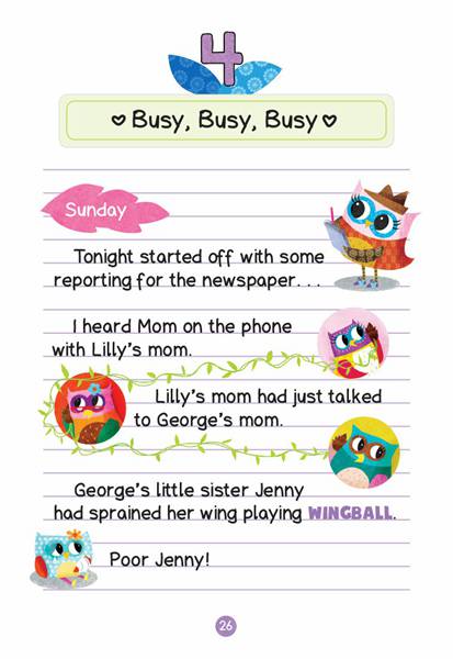 4 Eva and the New Owl 4 Busy, Busy, Busy -- 绘本听读宝在线台词全文