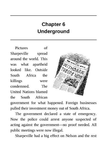 1 Who Was Nelson Mandela 6 Underground -- 绘本听读宝在线台词全文