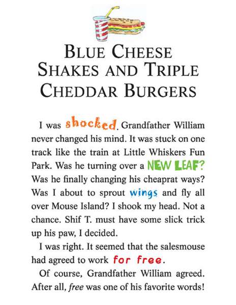 2 The Curse of the Cheese Pyramid 19-BLUE CHEESE SHAKES AND TRIPLE CHEDDAR BURGERS -- 绘本听读宝在线台词全文