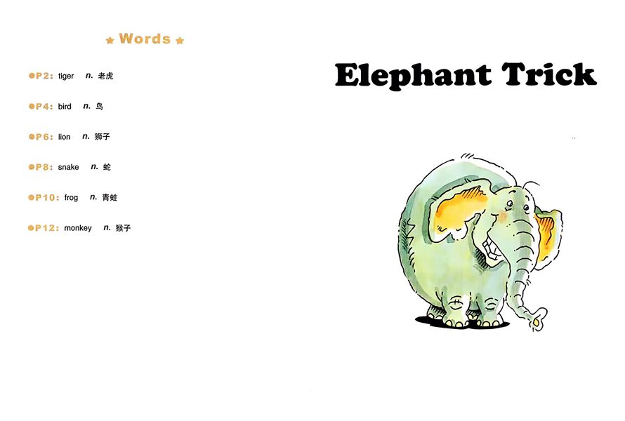第三辑 Elephant Trick -- 绘本听读宝在线台词全文