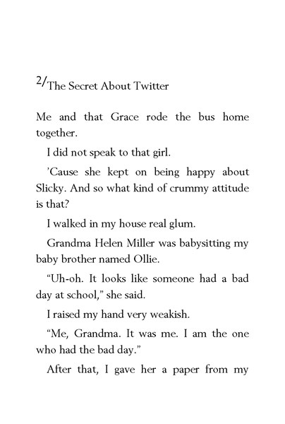 12 Junie B. Jones Smells Something Fishy 2. The Secret About Twitter -- 绘本听读宝在线台词全文