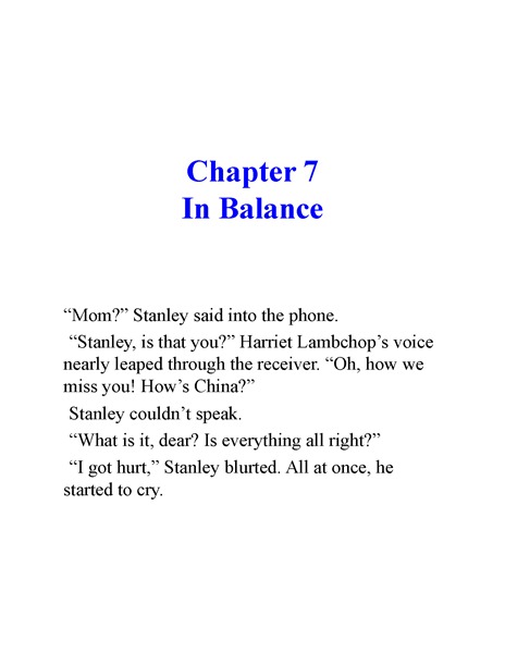7 The Flying Chinese Wonders Chapter 7 In Balance -- 绘本听读宝在线台词全文