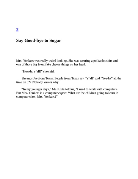 18 Mrs. Yonkers is Bonkers! 2 Ch2-Say Good-bye to Sugar -- 绘本听读宝在线台词全文