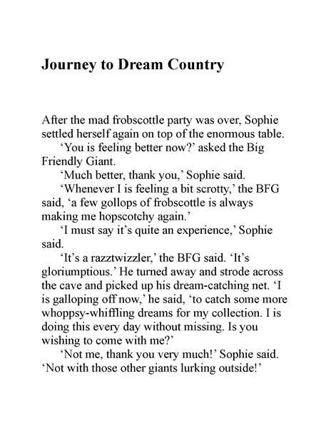 好心眼的巨人 11 Journey to Dream Country -- 绘本听读宝在线台词全文