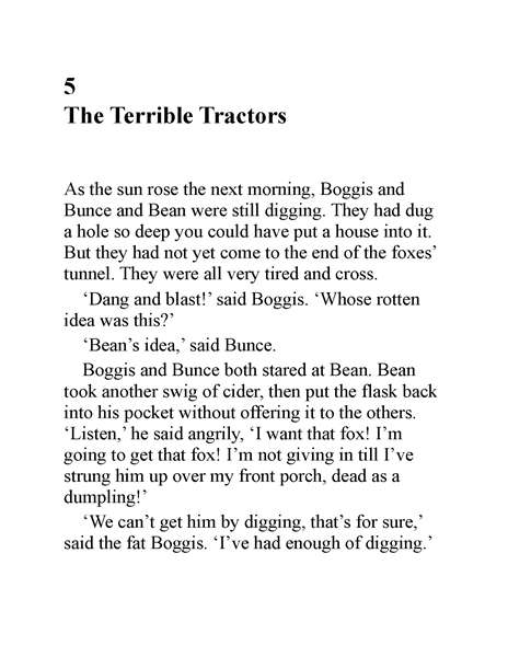 了不起的狐狸爸爸 05 The Terrible Tractors -- 绘本听读宝在线台词全文