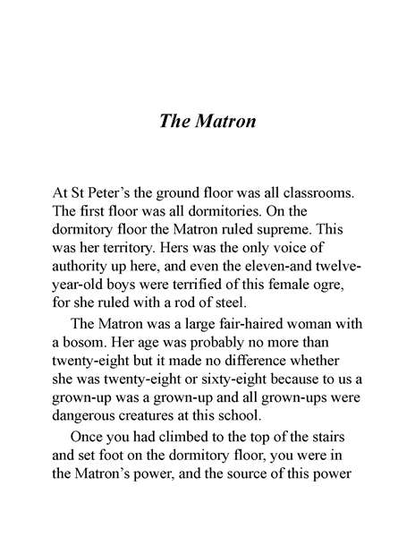 好小子 11 The Matron -- 绘本听读宝在线台词全文