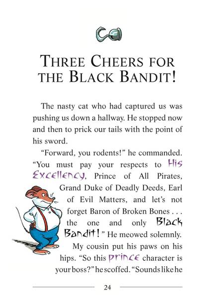 8-Attack of the Bandit Cats 06-THREE CHEERS FOR THE BLACK BANDIT! -- 绘本听读宝在线台词全文