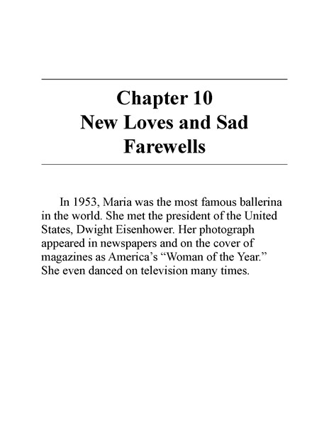 25 Who Was Maria Tallchief 11 Chapter 10 New Loves and Sad Farewells -- 绘本听读宝在线台词全文