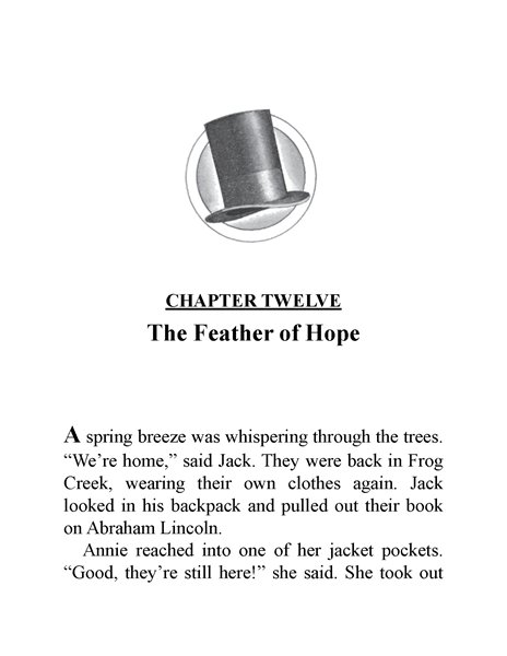 58 Abe Lincoln at Last! Ch12-The Feather of Hope -- 绘本听读宝在线台词全文