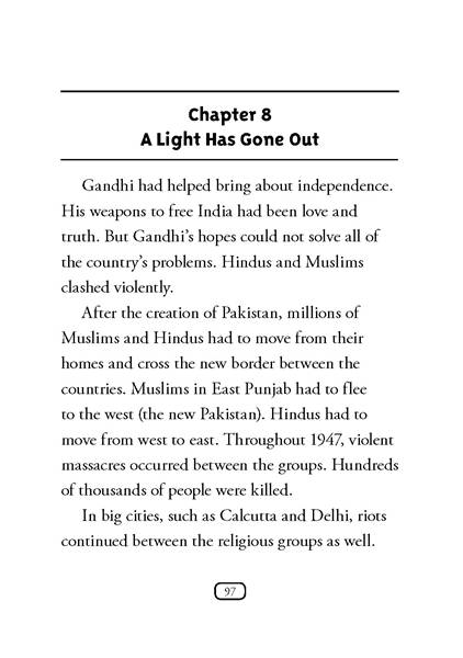 20 Who Was Gandhi 9 Chapter 8 A Light Has Gone Out -- 绘本听读宝在线台词全文