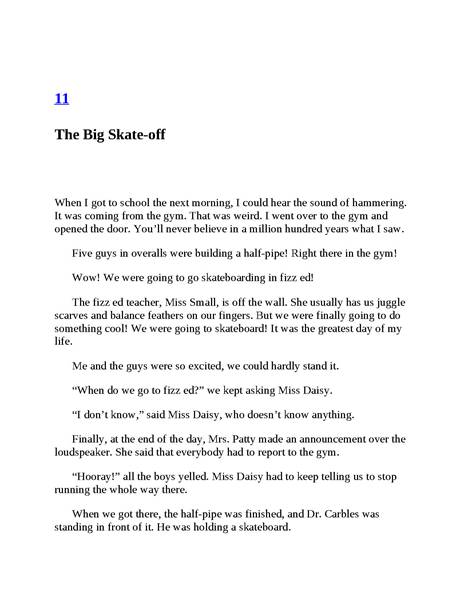 19 Dr. Carbles Is Losing His Marbles! 11 Ch11-The Big Skate-off -- 绘本听读宝在线台词全文