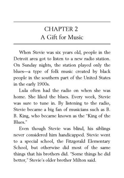 33 Who Is Stevie Wonder 2 A Gift for Music -- 绘本听读宝在线台词全文