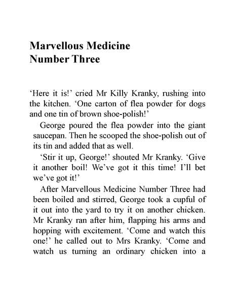 小乔治的神奇魔药 13 Marvellous Medicine Number Three -- 绘本听读宝在线台词全文