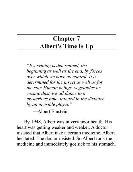 4 Who Was Albert Einstein 8 Chapter 7 Albert's Time Is Up -- 绘本听读宝在线台词全文