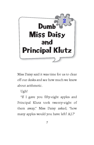 1 Miss Daisy Is Crazy 2 Ch2-Dumb Miss Daisy and Principal Klutz -- 绘本听读宝在线台词全文