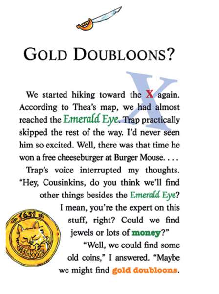1 Lost Treasure of the Emerald Eye 22-GOLD DOUBLOONS？ -- 绘本听读宝在线台词全文