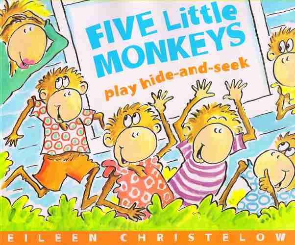 Five Little Monkeys 5 Play Hide and Seek -- 绘本听读宝在线台词全文
