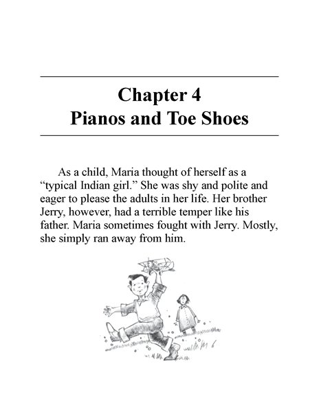 25 Who Was Maria Tallchief 5 Chapter 4 Pianos and Toe Shoes -- 绘本听读宝在线台词全文