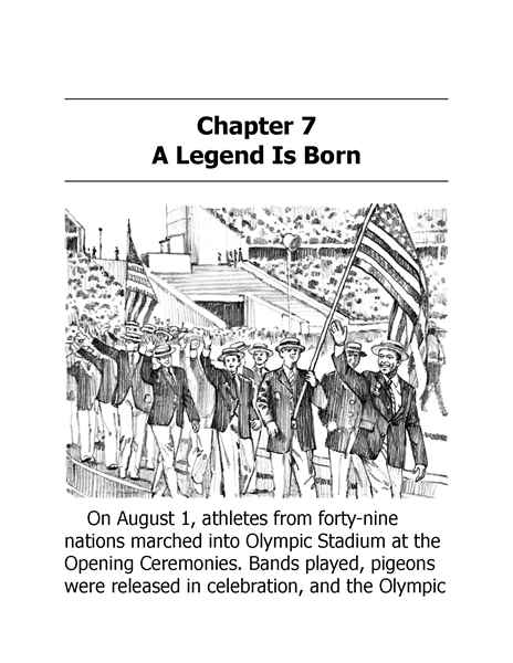 19 Who Was Jesse Owens 8 Chapter 7 A Legend Is Born -- 绘本听读宝在线台词全文