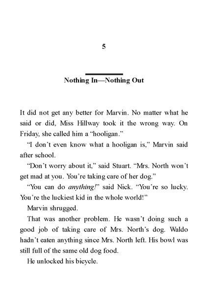 4.Alone in His Teacher's House 5. Nothing In—Nothing Out -- 绘本听读宝在线台词全文