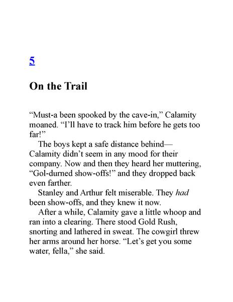1 The Mount Rushmore Calamity 5. On the Trail -- 绘本听读宝在线台词全文