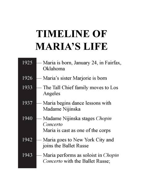 25 Who Was Maria Tallchief 14 Chapter 13 Timelines -- 绘本听读宝在线台词全文