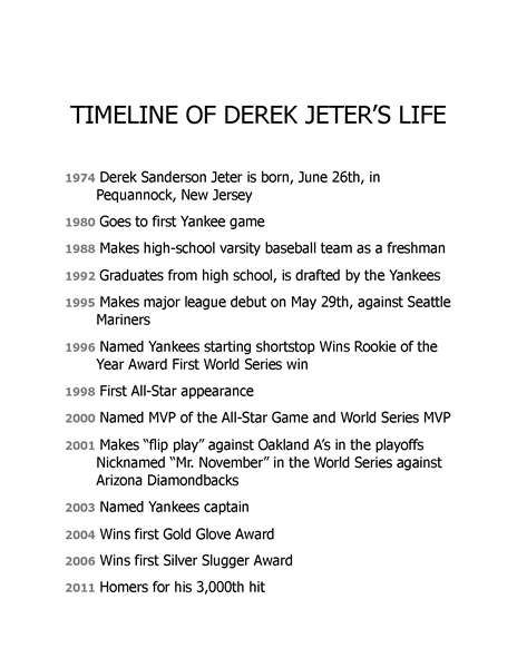 18 Who Is Derek Jeter 12 Chapter 11 Timelines -- 绘本听读宝在线台词全文