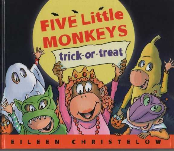 Five Little Monkeys 7 trick-or-treat -- 绘本听读宝在线台词全文