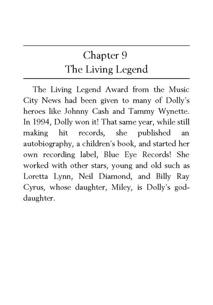 30 Who Is Dolly Parton 9 The Living Legend -- 绘本听读宝在线台词全文
