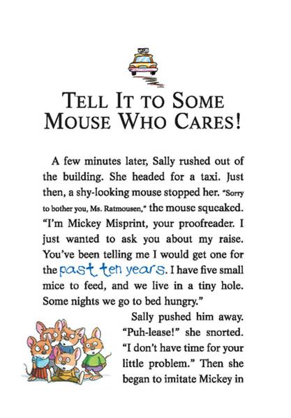 6 Paws Off, Cheddarface! 25-TELL IT TO SOME MOUSE WHO CARES! -- 绘本听读宝在线台词全文