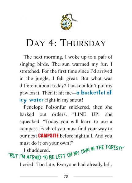 5 Four Mice Deep in the Jungle 19-DAY 4：THURSDAY -- 绘本听读宝在线台词全文