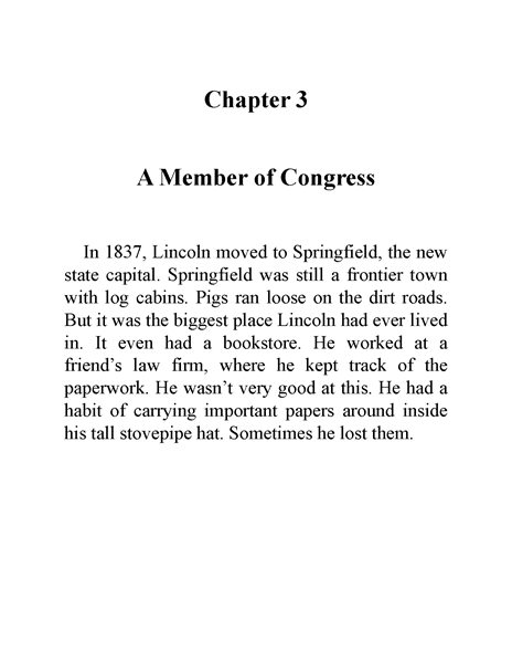 11 Who Was Abraham Lincoln 6 Chapter 3 A Member of Congress -- 绘本听读宝在线台词全文