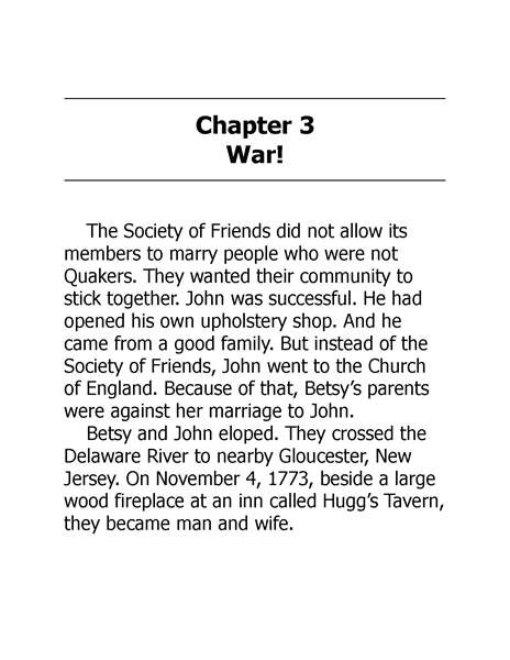 21 Who Was Betsy Ross 4 Chapter 3 War! -- 绘本听读宝在线台词全文