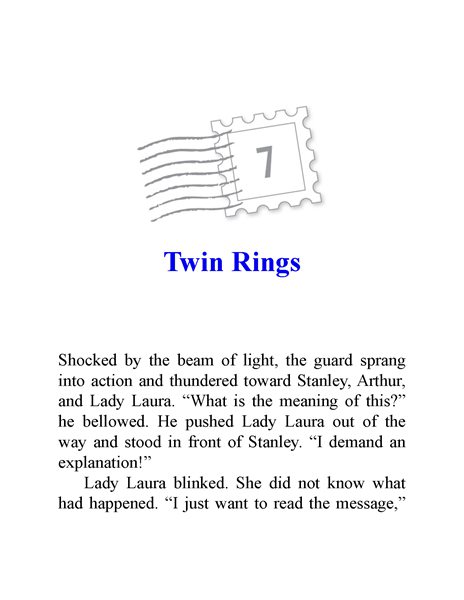 14 On a Mission for Her Majesty 7. Twin Rings -- 绘本听读宝在线台词全文