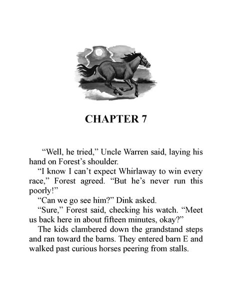 The Runaway Racehorse Chapter 7 -- 绘本听读宝在线台词全文