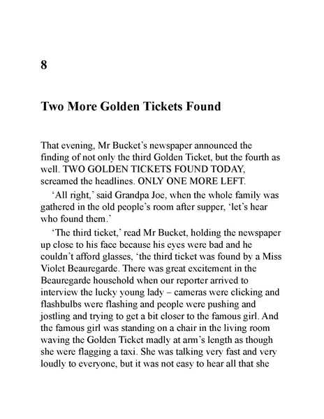 查理与巧克力工厂 8 Two More Golden Tickets Found -- 绘本听读宝在线台词全文