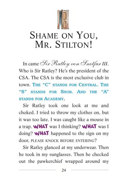 9-A Fabumouse Vacation for Geronimo 06-SHAME ON YOU, MR. STILTON! -- 绘本听读宝在线台词全文