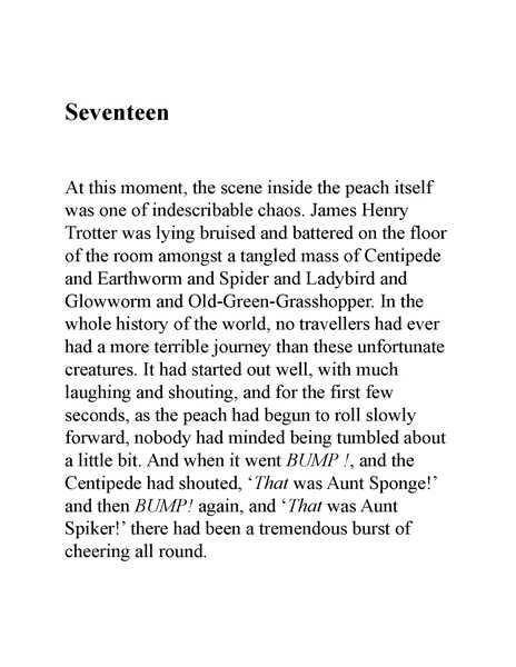 詹姆斯与大仙桃 17 Seventeen -- 绘本听读宝在线台词全文
