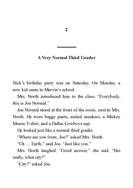 6.A Flying Birthday Cake 2. A Very Normal Third Grader -- 绘本听读宝在线台词全文