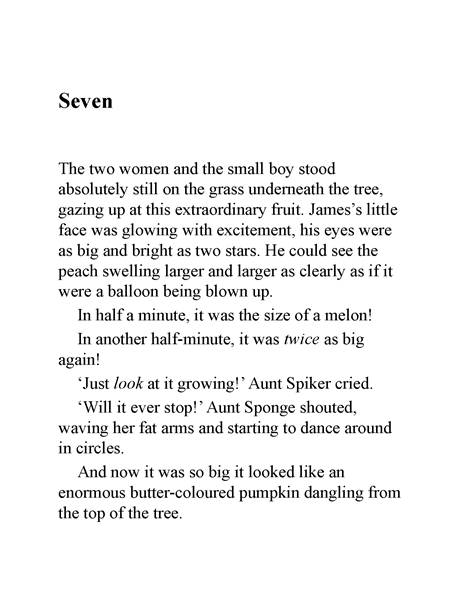 詹姆斯与大仙桃 07 Seven -- 绘本听读宝在线台词全文