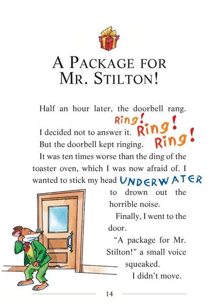 5 Four Mice Deep in the Jungle 05-A PACKAGE FOR MR. STILTON! -- 绘本听读宝在线台词全文
