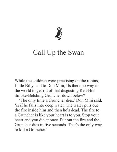 比利和敏平 07 Call Up the Swan -- 绘本听读宝在线台词全文