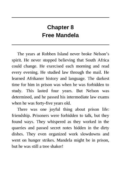 1 Who Was Nelson Mandela 8 Free Mandela -- 绘本听读宝在线台词全文