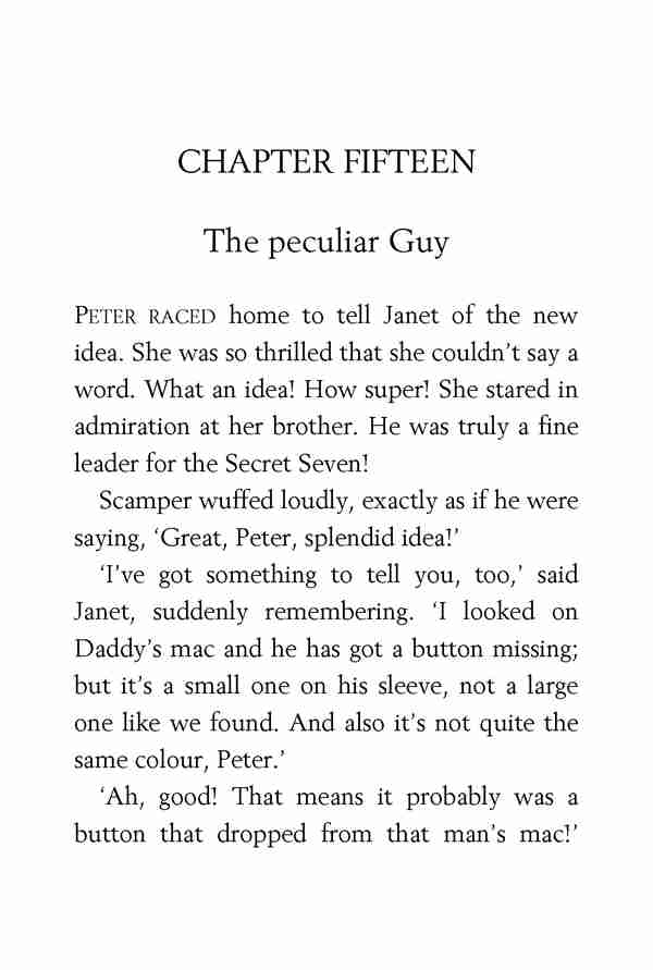 6 Good Work, Secret Seven 15 The peculiar Guy -- 绘本听读宝在线台词全文