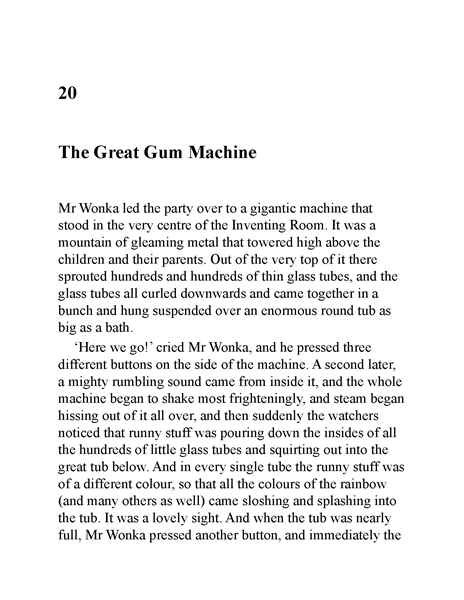 查理与巧克力工厂 20 The Great Gum Machine -- 绘本听读宝在线台词全文
