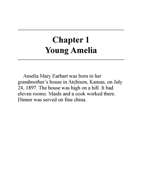5 Who Was Amelia Earhart 2 Chapter 1 Young Amelia -- 绘本听读宝在线台词全文