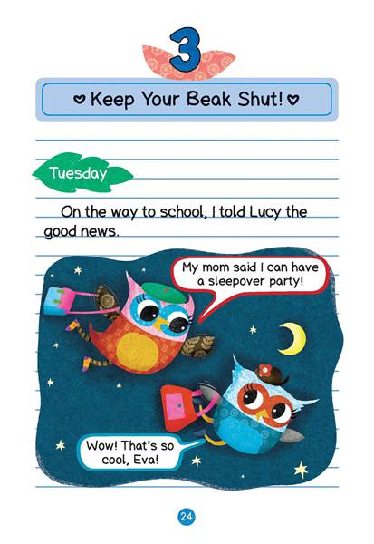 9 Eva's Big Sleepover 3 Keep Your Beak Shut! -- 绘本听读宝在线台词全文